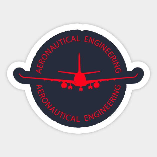 aeronautical engineering airplane aerospace engineer Sticker by PrisDesign99